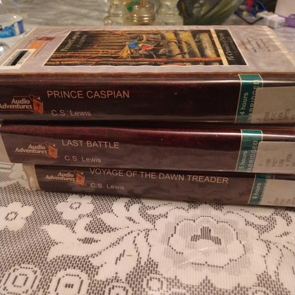 3 CS LEWIS Cassette Audiobooks Unabridged Voyage Dawn Treader Prince Last Battle - Picture 11 of 11